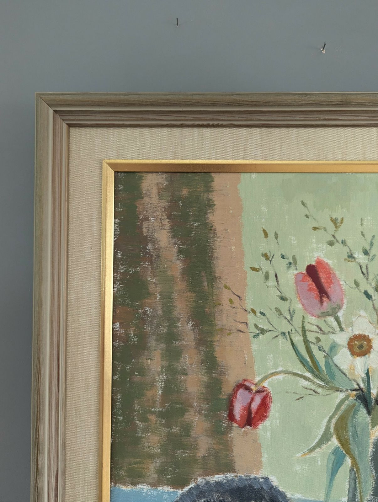 Tulips In A Jug, Oil Onto Canvas photo 484.0