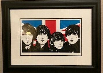 The Beatles Rare Colour Print (75/100) Framed And Signed By Allison Lefcort