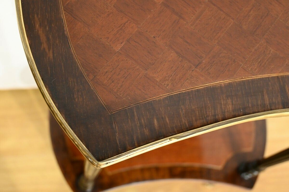 Table Volante à Double Plateau En Acajou Et Poirier Noirci, Style Napoléon III – 1930 photo buy