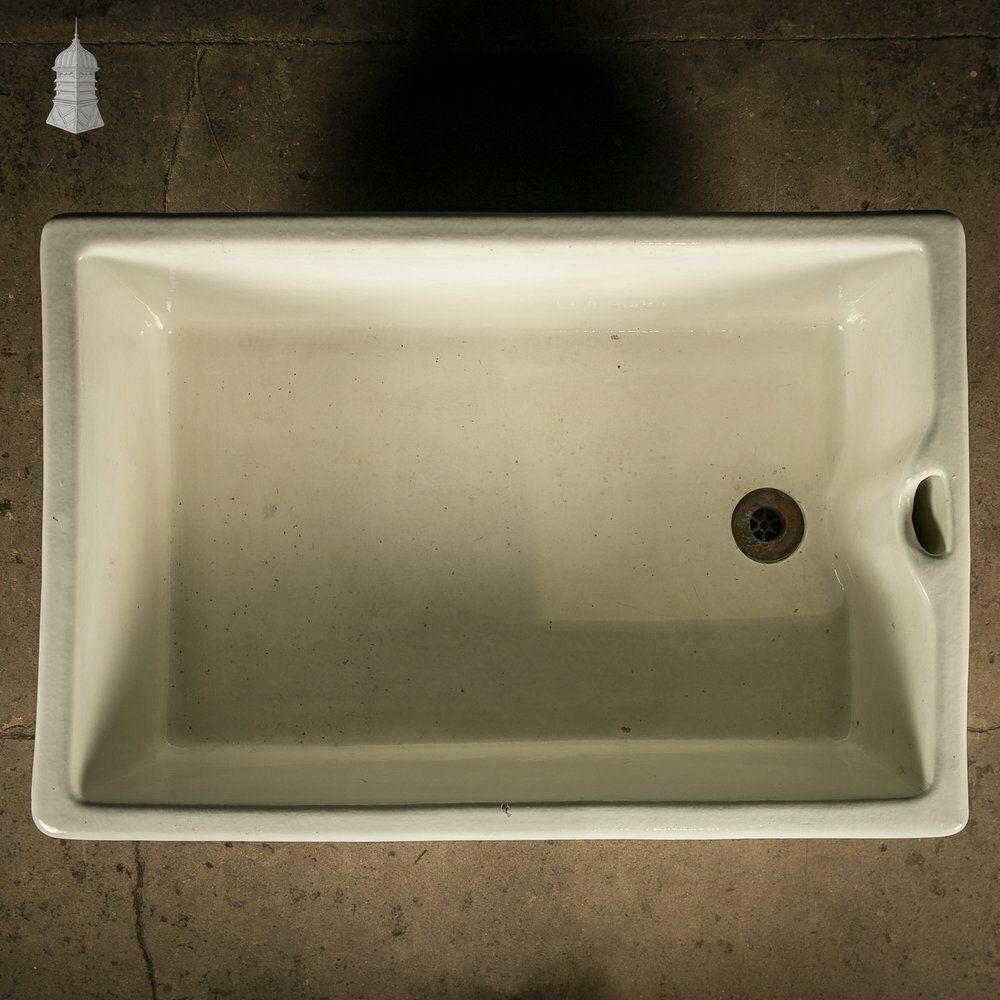 Belfast Butler Sink, Weir Overflow, White Glaze photo Home Decor
