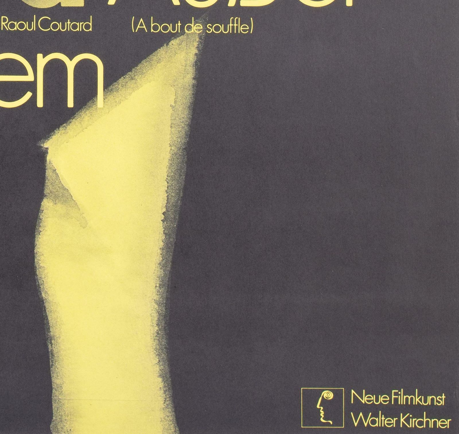 A Bout De Souffle R1960s German A1 Film Movie Poster, Hans Hillmann photo vintage