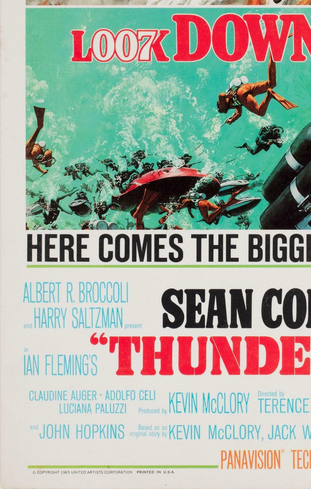 Thunderball 1965 Us Window Card Film Poster, Robert Mcginnis & Frank Mccarthy photo 1195.0