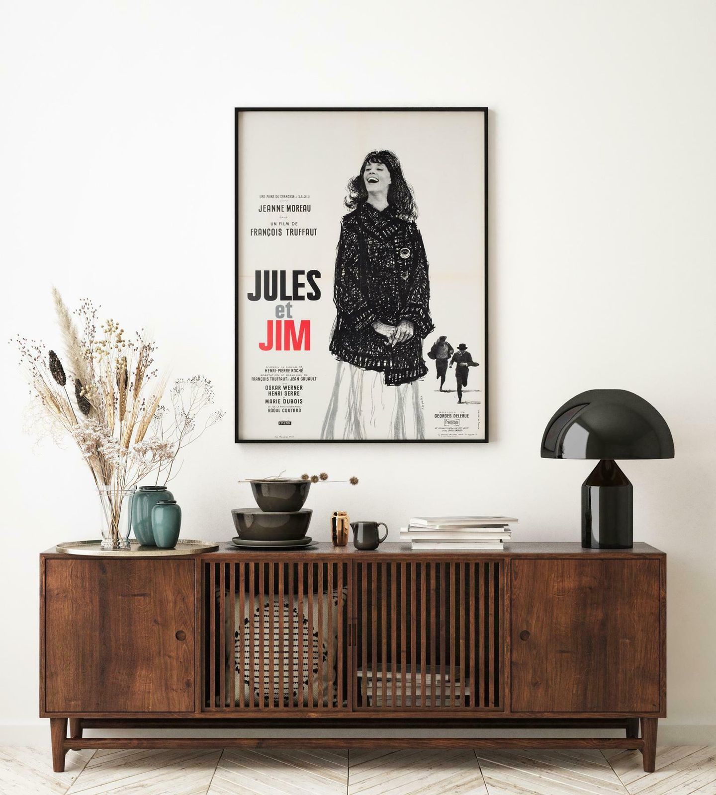 Jules And Jim 1962 French Moyenne Film Movie Poster, Christian Broutin photo vintage