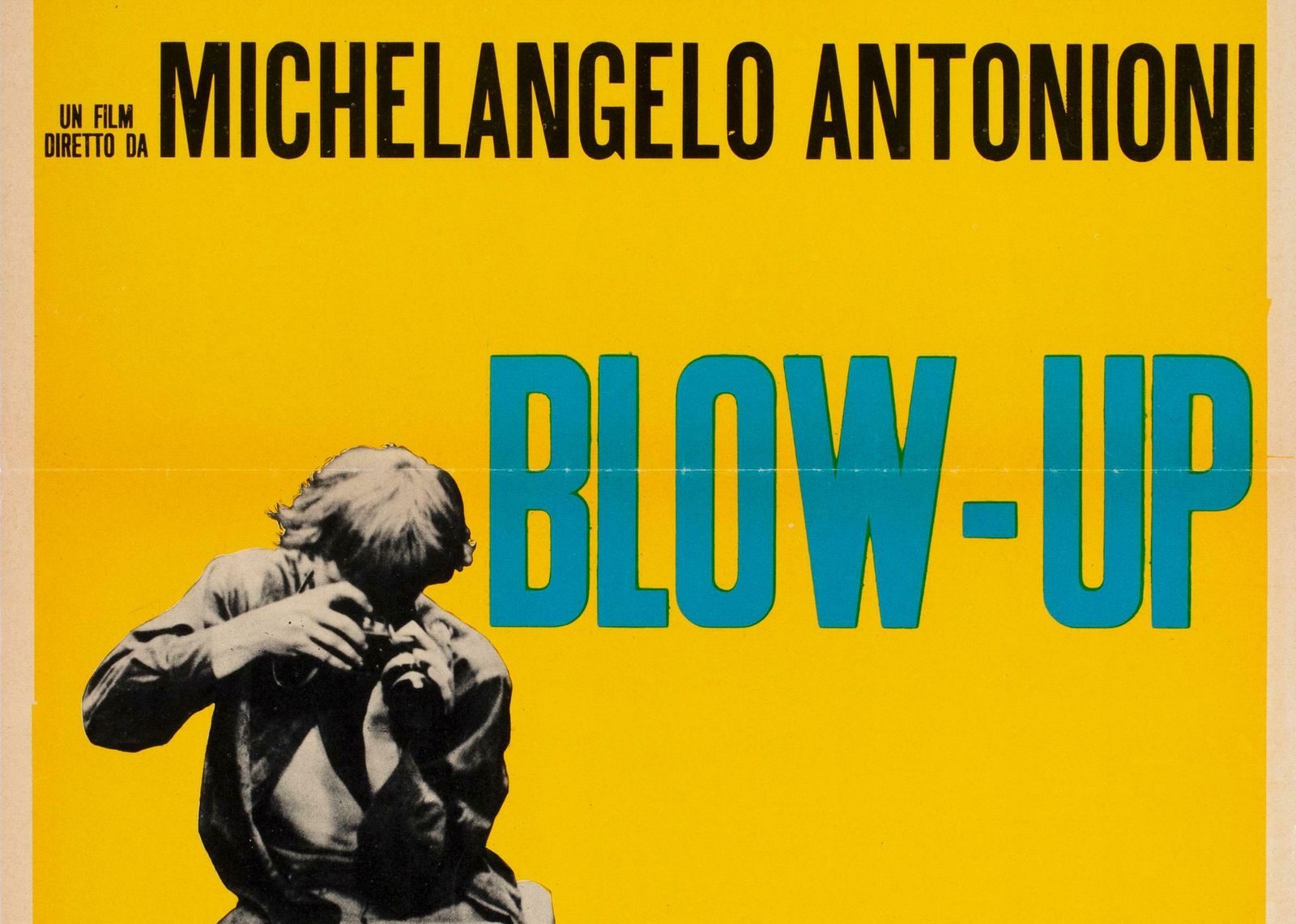 Blow Up 1967 Italian Locandina Yellow Style Film Poster photo Art
