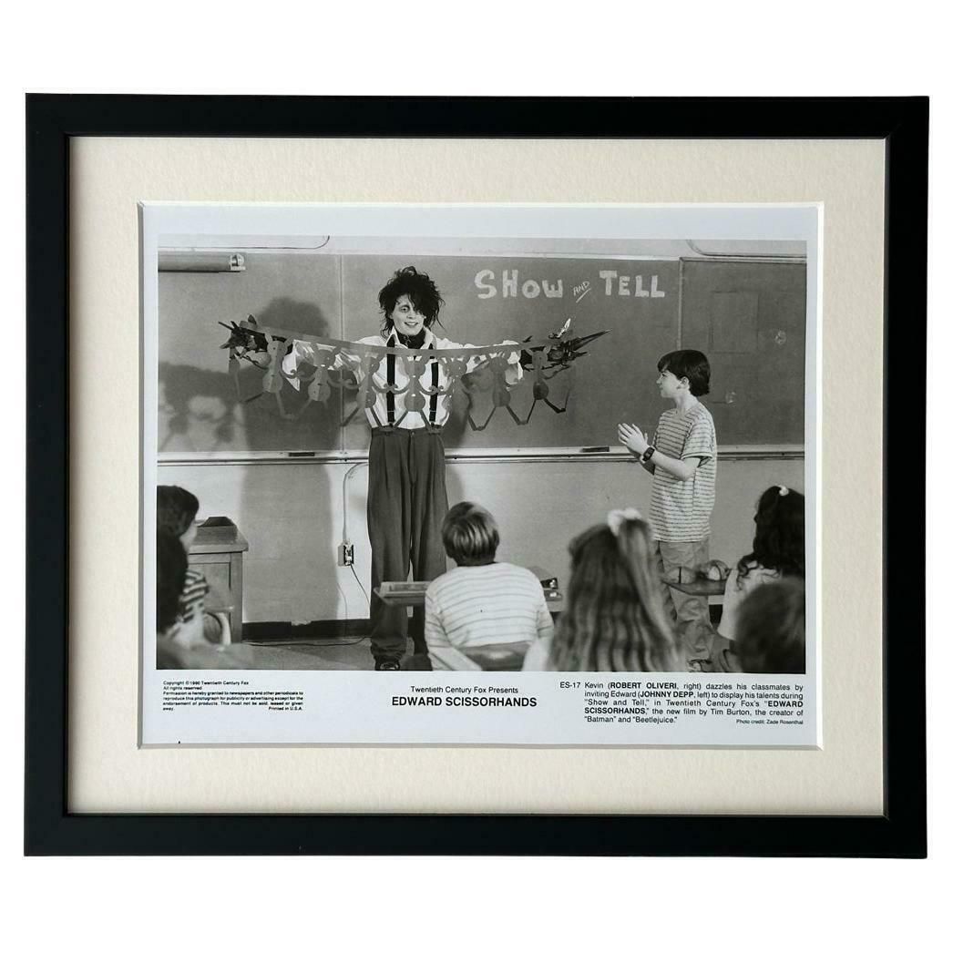 Edward Scissorhands  Publicity Film Still 1990 Johnny Depp    Framed