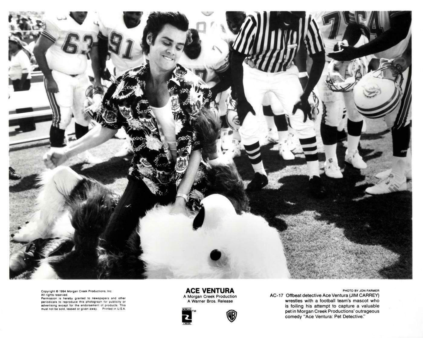 Ace Ventura  (1994)  Publicity Film Still  Framed 0    Jim Carrey photo Art