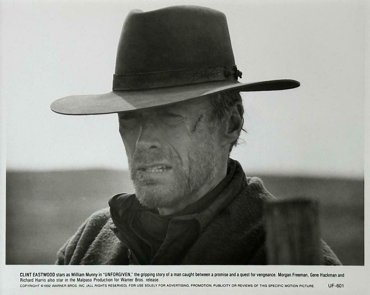 Unforgiven Original Publicity Film Still Poster, 1992 Clint Eastwood   Framed photo for sale