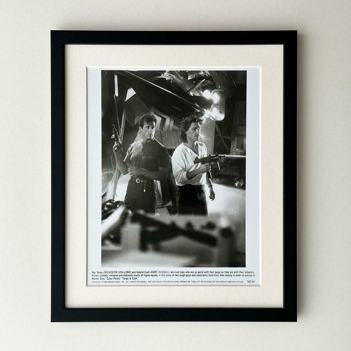 Tango & Cash Publicity Film Still 1989 Sylvester Stallone Kurt Russell   Framed photo Art