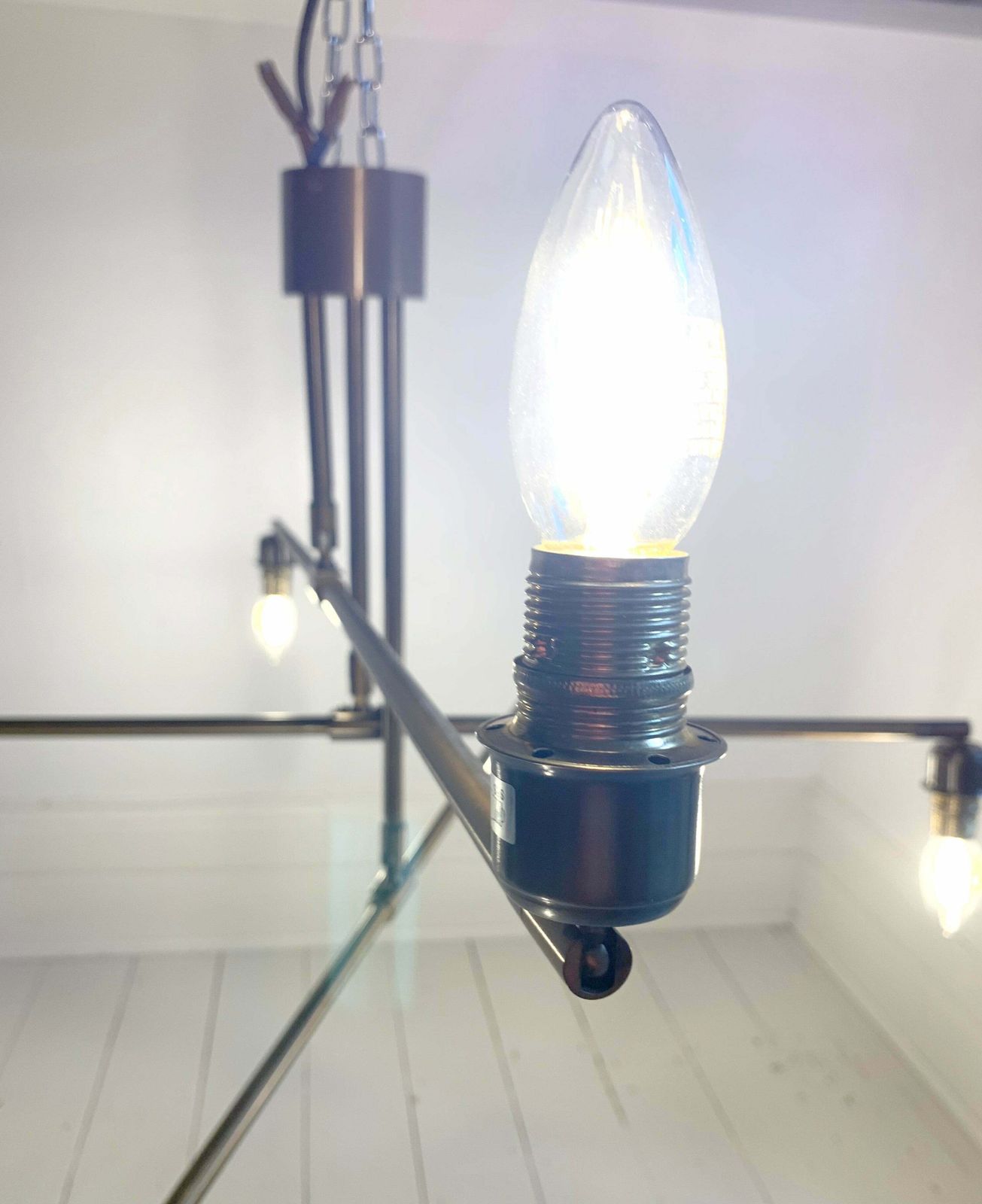 photo furniture Modern Andromeda Chandelier In Antique Brass By Heathfield & Co   Mcm Style