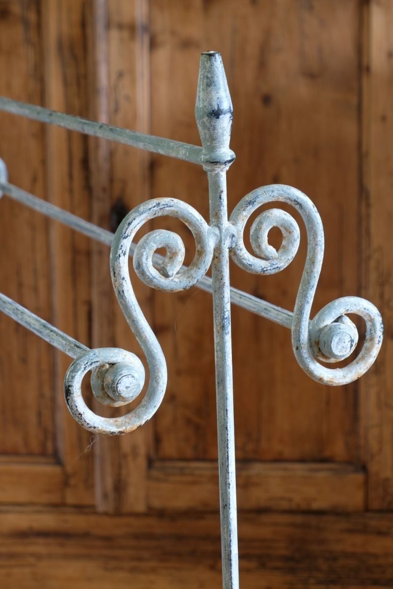 Wrought Iron & Painted Towel Rail With Scroll Ends photo buy