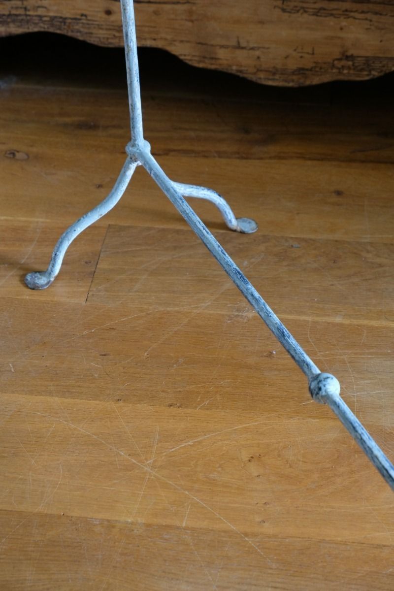 photo for sale Wrought Iron & Painted Towel Rail With Scroll Ends