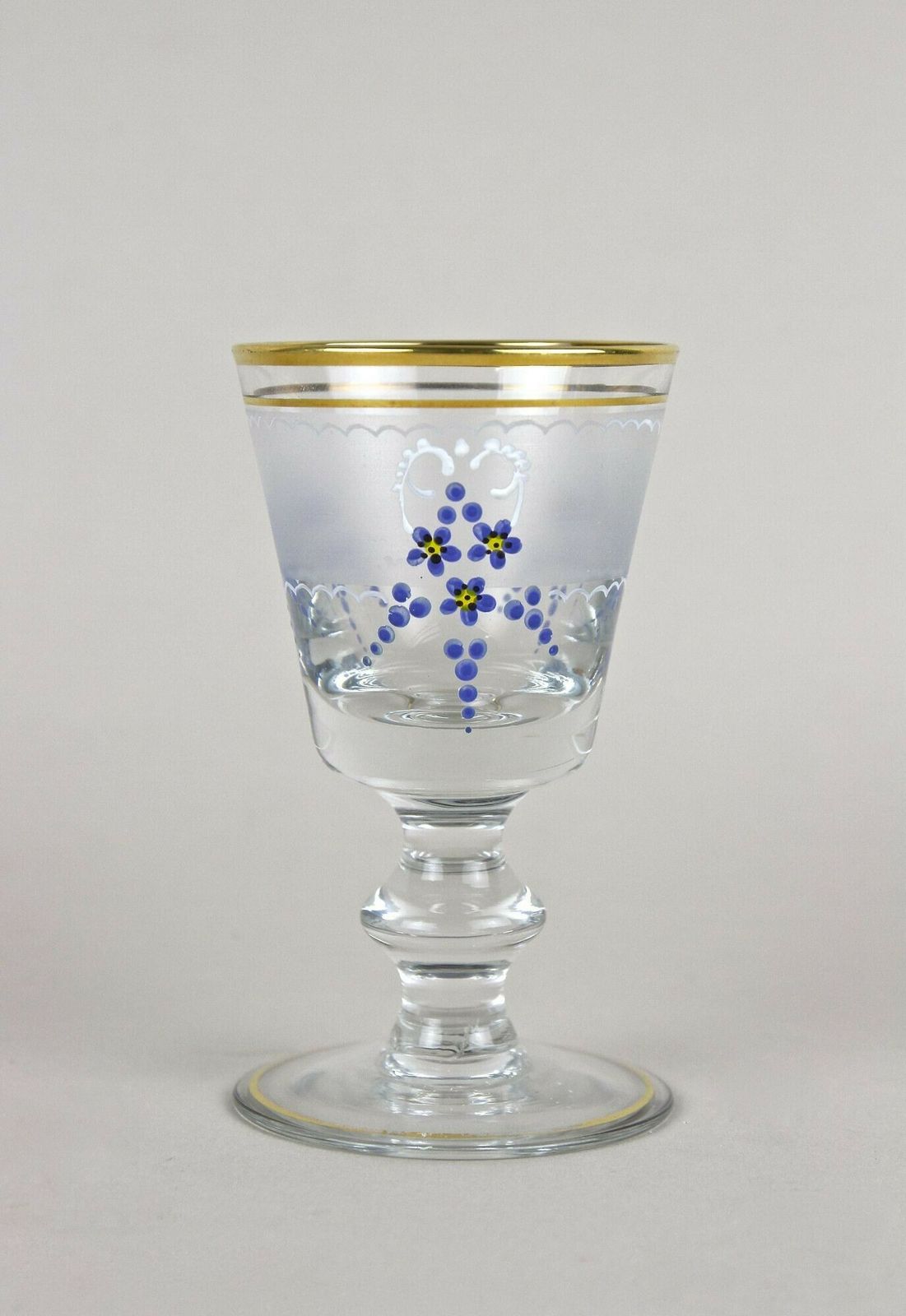 20th Century Glass Decanter Set With Enamel Paintings, Austria Ca. 1980s photo buy