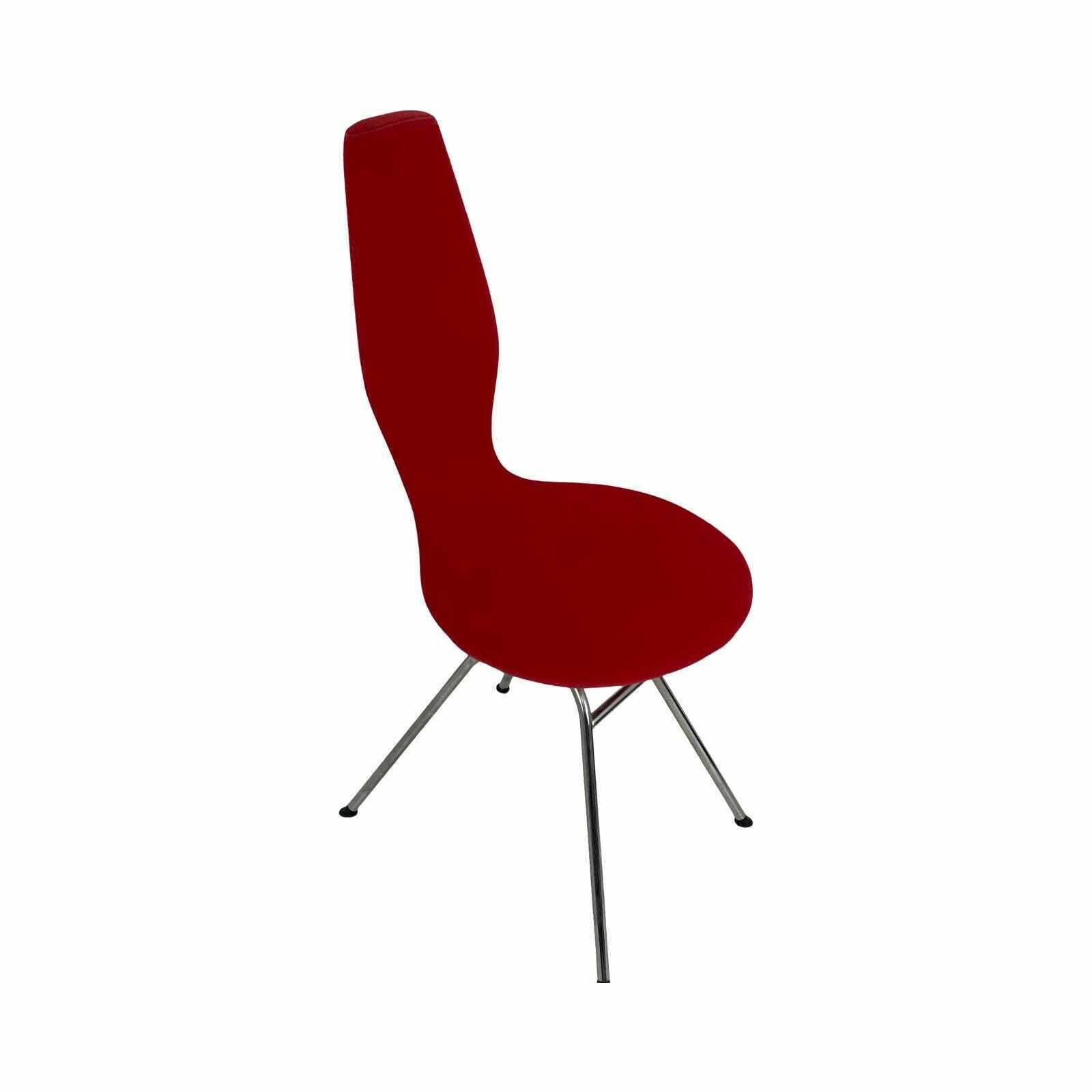 Olav Eldøy   Stokke   Desk Or Dining Chair   Model 'Date'   Red Upholstery photo vinterior
