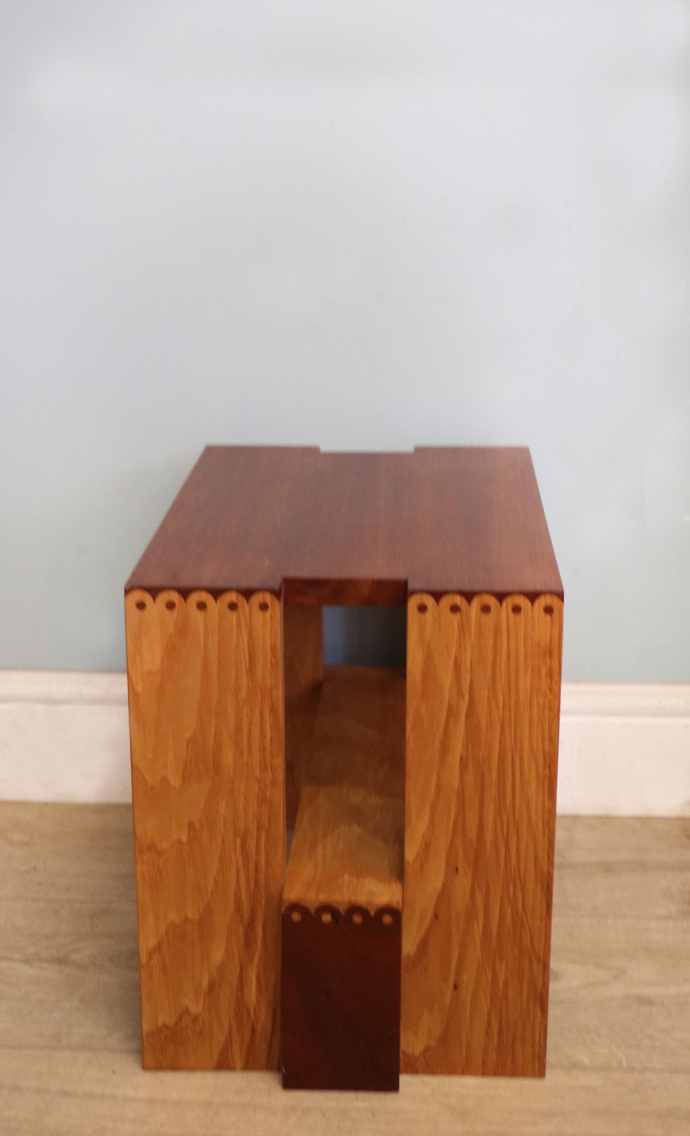 A Lovely 1970/80s Hardwood Stool Design By Craftsman Gordon Warr. photo for sale