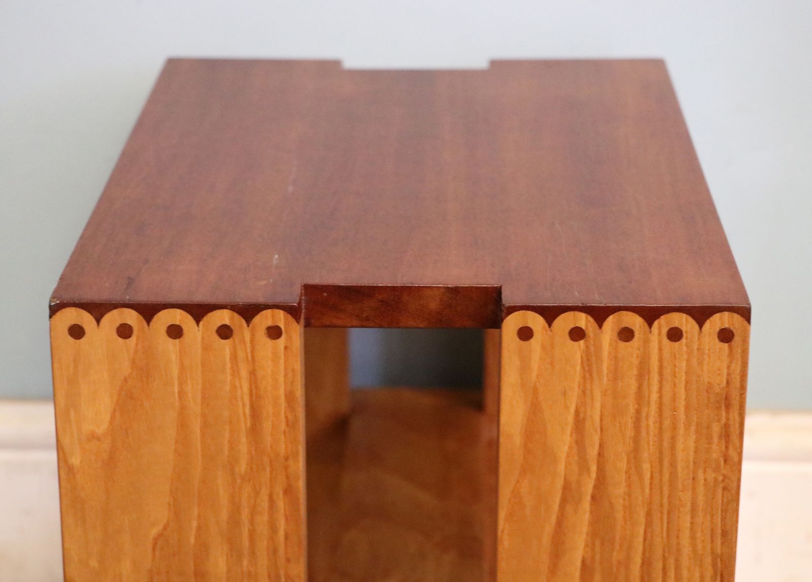 Furniture A Lovely 1970/80s Hardwood Stool Design By Craftsman Gordon Warr. photo