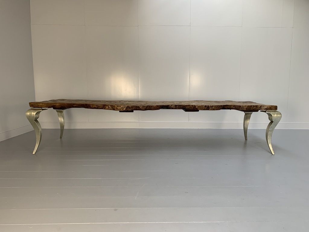 Bizzotto Italia “Sidney” Dining Office Meeting Table – In Solid Briar Wood photo Furniture