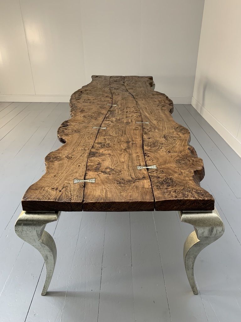 Bizzotto Italia “Sidney” Dining Office Meeting Table – In Solid Briar Wood photo vinterior