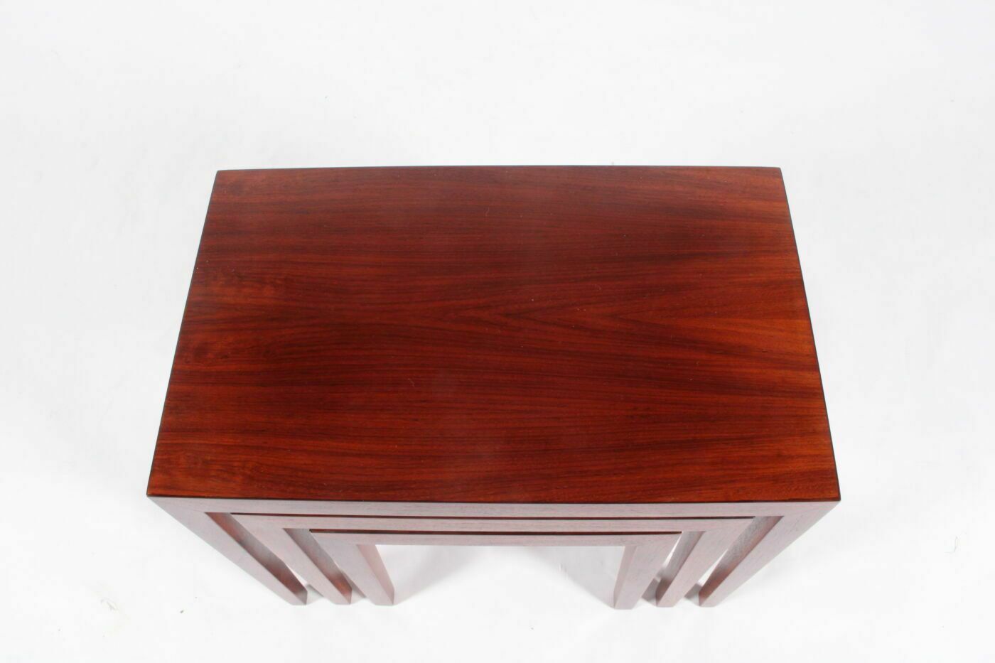 Stylish Nest Of Three Danish Tables By Sevrin Hansen photo vintage