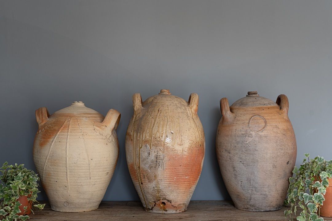Trio Of French Terracotta Pots