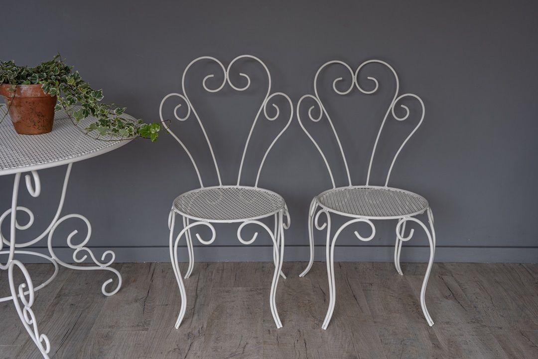 A Pair Of Vintage French Garden Chairs