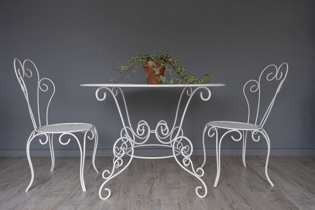 A Pair Of Vintage French Garden Chairs photo buy