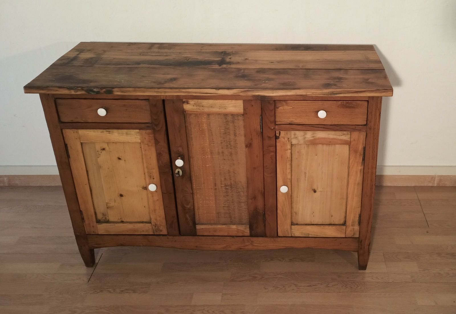 Country Pine Dresser Base, South Of Italy, Late XIX° Century photo Furniture