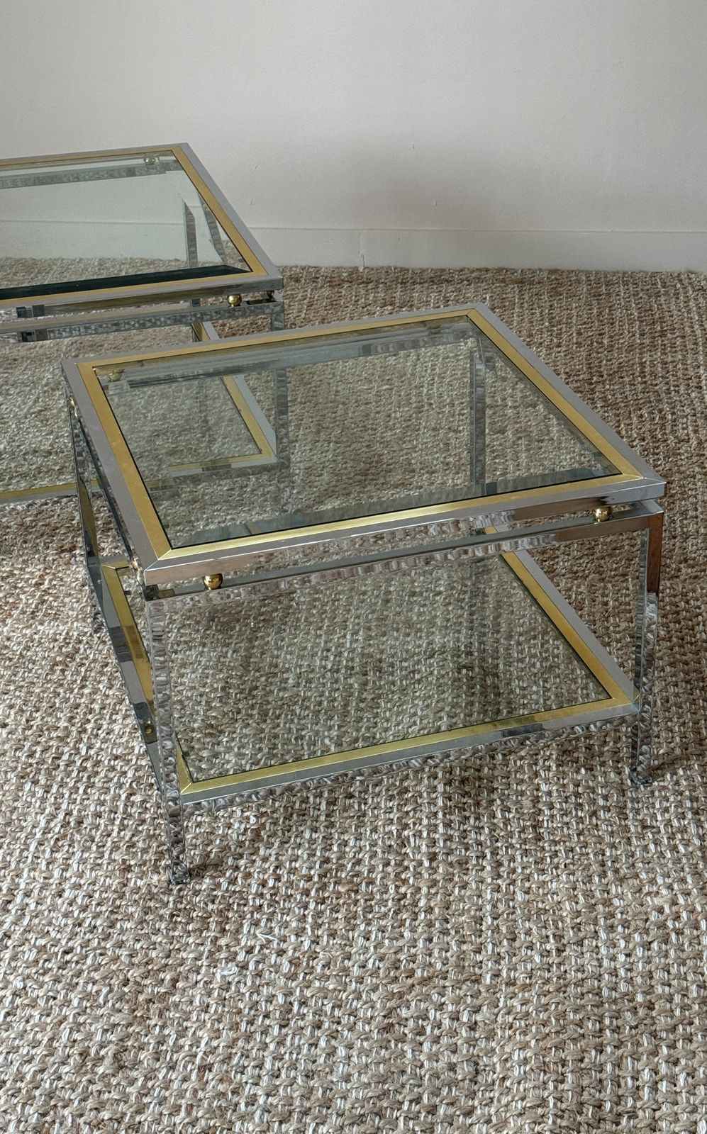 Medium French Coffee Table In The Manor Of Maison Charles 70s/80s