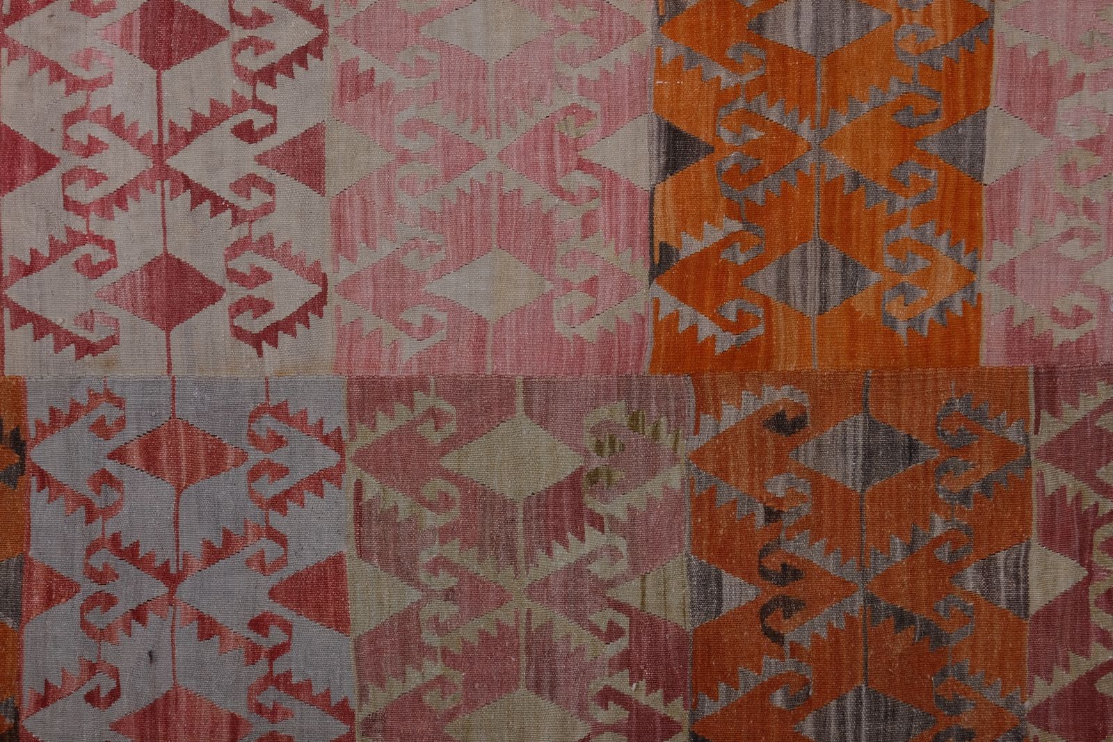 1960s Oversized Pastel Turkish Kilim Rug 10'1'' X 12'2'' photo vinterior