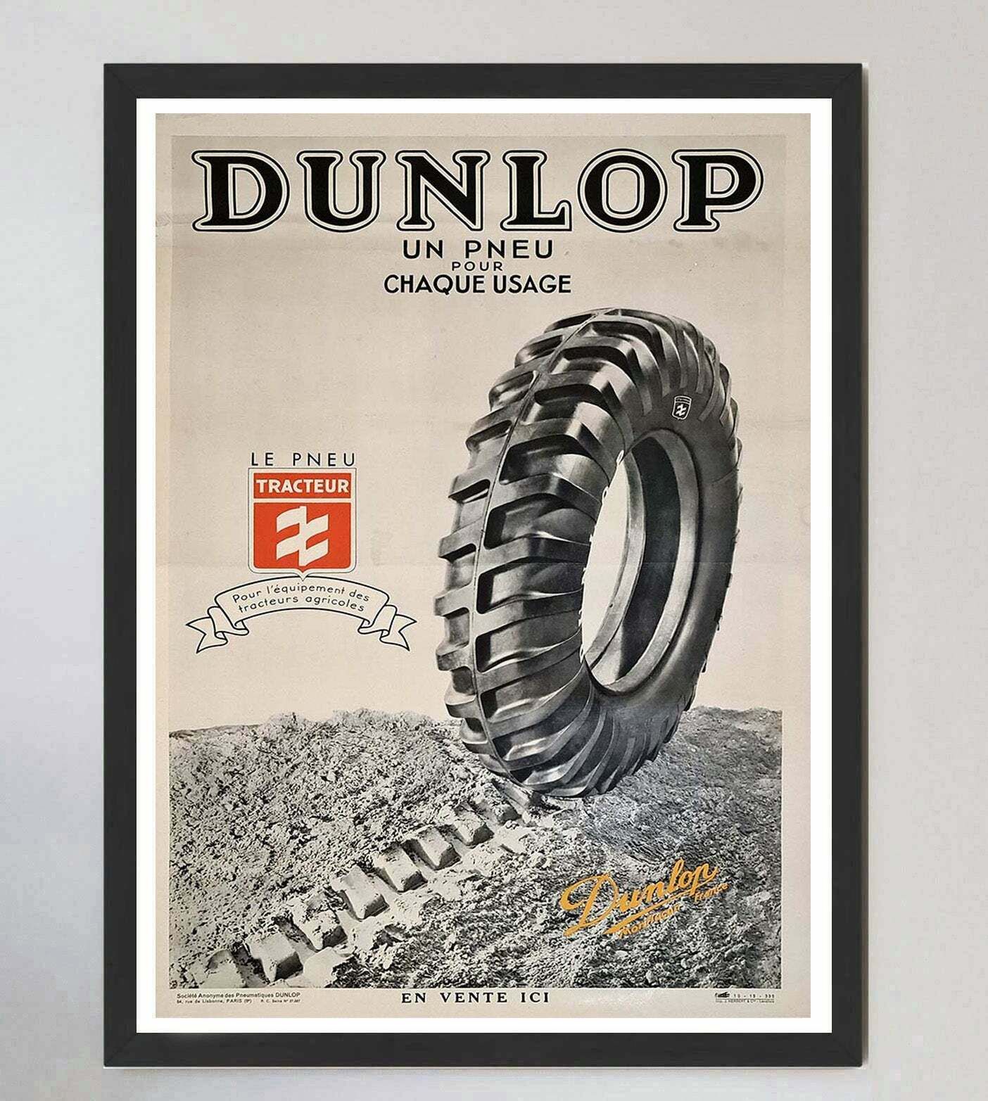 Dunlop   A Tyre For Every Use Original Vintage Poster