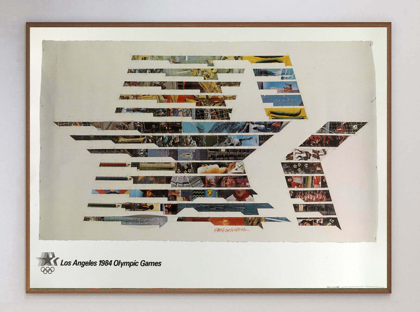1984 Los Angeles Olympic Games   Robert Rauschenberg  Original Vintage Poster photo 1353.0