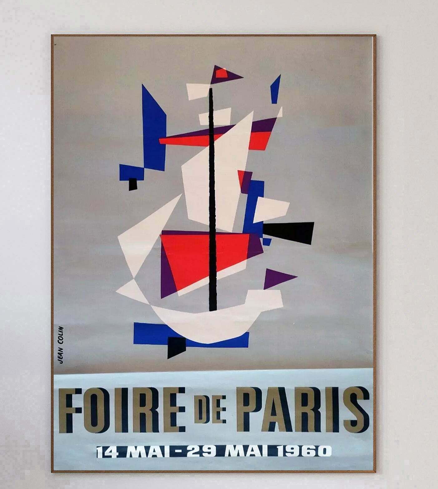 Foire De Paris 1960   Jean Colin  Original Vintage Poster photo 559.0