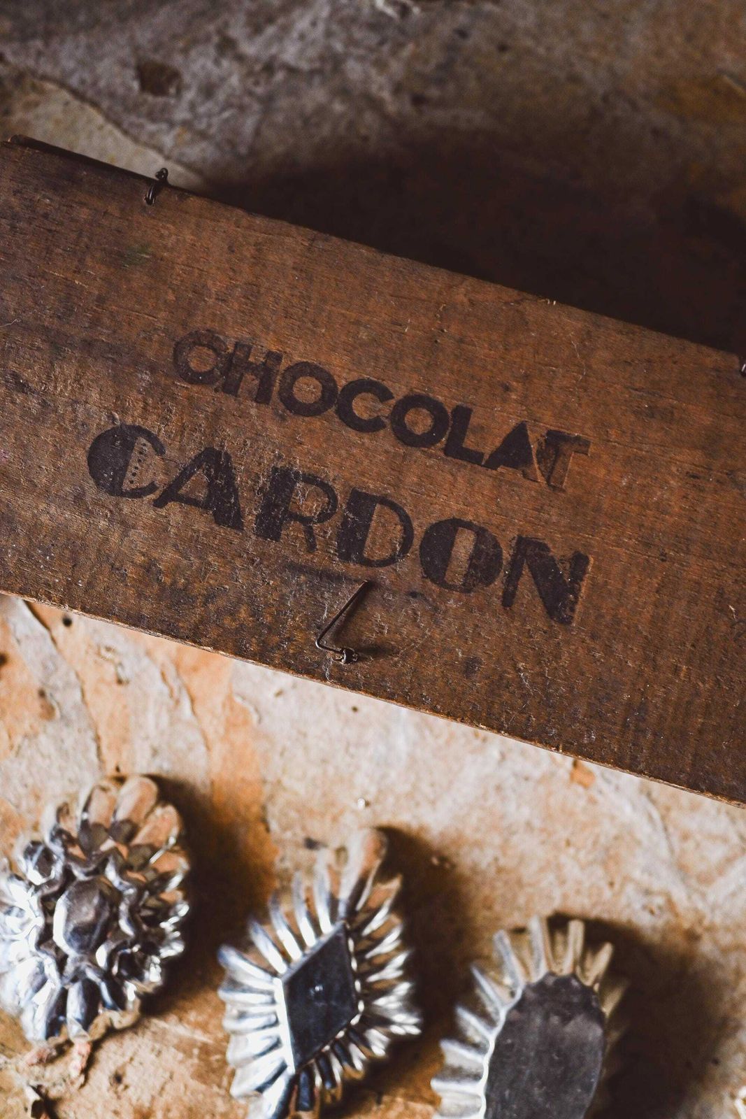 Antique Wooden Box For Cardon Chocolate   Collectible photo for sale