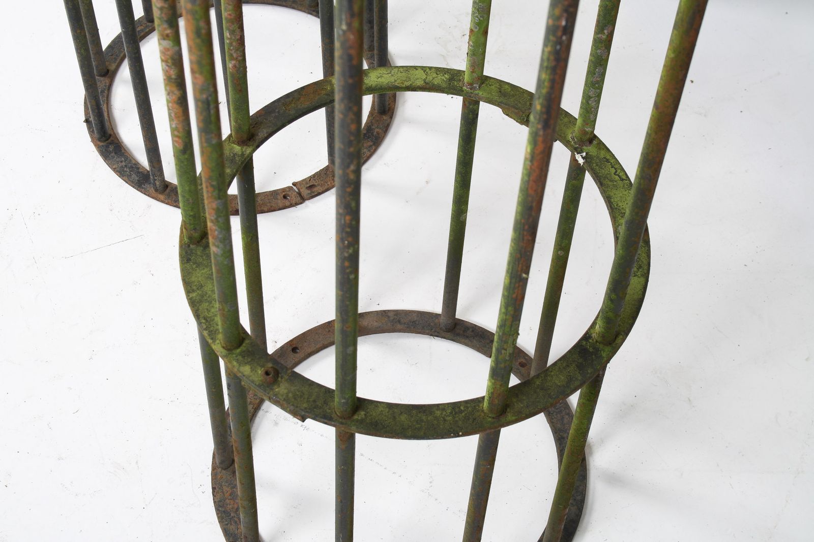 photo for sale A Pair Of Reclaimed Iron Tree Guards Garden Trellis Topiary Frames