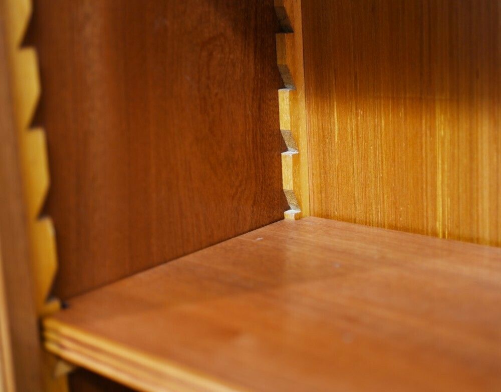 Regency Open Bookcase   Satinwood Sheraton Bookcases photo vinterior