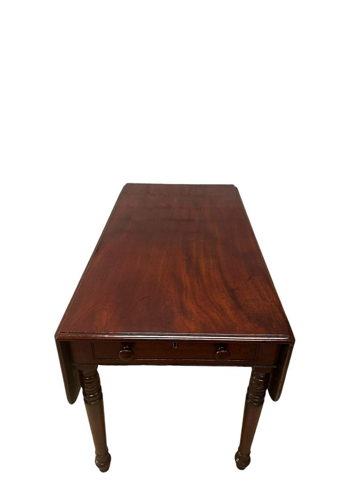 Antique Georgian Mahogany Drop Leaf Kitchen Table / Circa 1800 photo 560.0