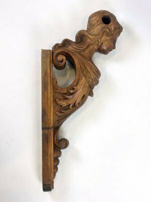 Italian Artist, Caryatid Sculpture, 19th Century, Carved Walnut