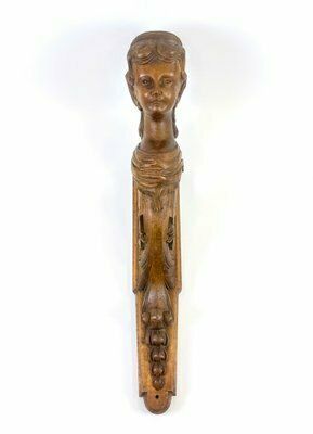 Italian Artist, Caryatid Sculpture, 19th Century, Carved Walnut photo Art