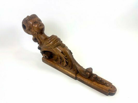 Italian Artist, Caryatid Sculpture, 19th Century, Carved Walnut photo 1469.0
