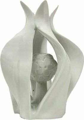 Lotos Flower Figurine From Royal Dux Bohemia, 1960s