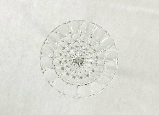 Crystal Glass Bowl By Rudolf Schröter For Sklo Union, 1950s photo vintage