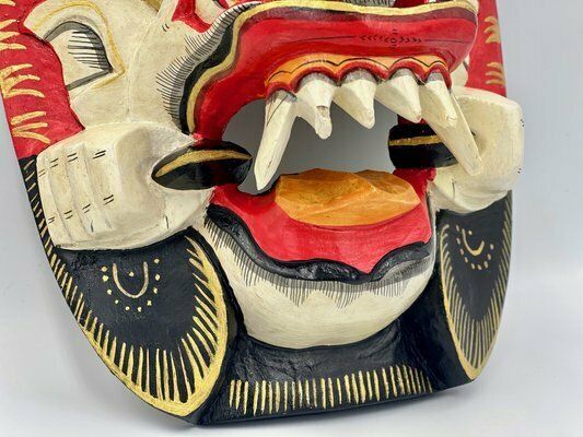 Balinese Carved Rangda Mask, Indonesia, 20th Century photo buy
