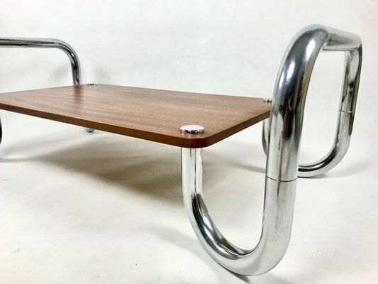 Bauhaus Czech Tubular Chrome Coffee Table, 1930s photo 2937.0