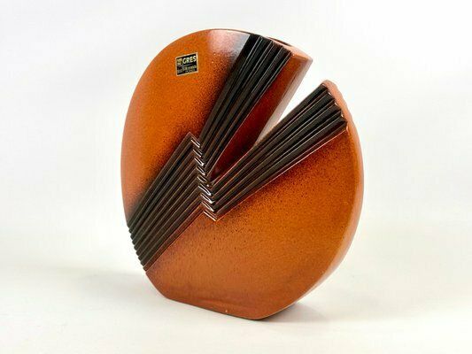 Mid Century Italian Vase By Ennio Lucini For Star Ceramiche Vicenza, 1970s photo vintage