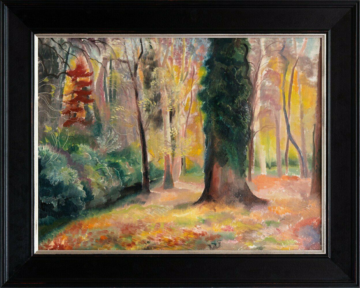 photo furniture Camille Roche, Undergrowth, Oil Painting On Canvas, 1930s