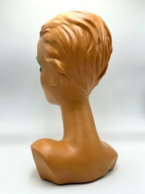 Twiggy Manekin Head From Huard, 1971 photo vintage
