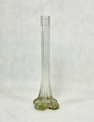 Art Deco Crystal Glass Soliflore Vase, 1930s photo furniture