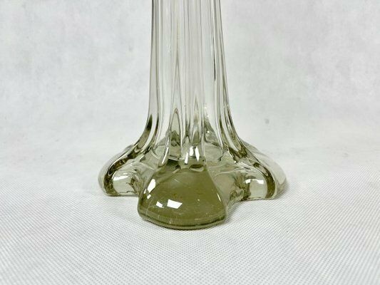 Art Deco Crystal Glass Soliflore Vase, 1930s photo vintage