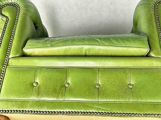 French Chesterfield Armchair In Green, 1970s photo buy