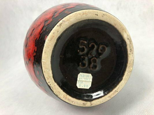 Mid Century Ceramic Vase No 529/38 From Scheurich, 1970s photo vinterior