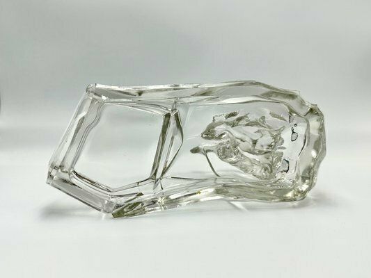 Art Deco Glass Polar Bear Ashtray Attributed To Karel Zentner For Glasswork Libochovice, 1930s photo Home Decor